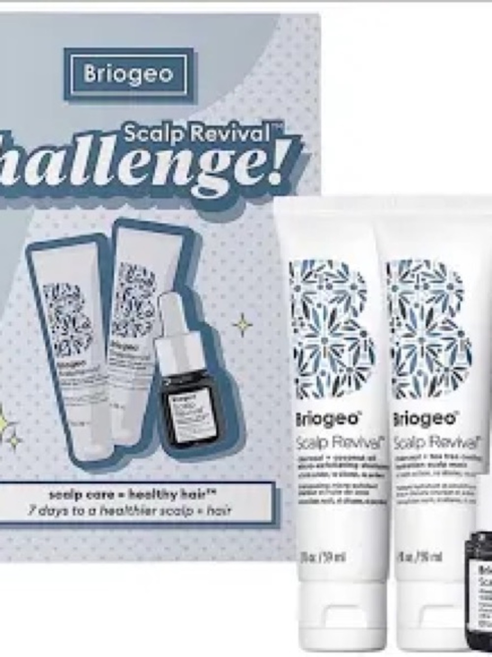 Briogeo Scalp Revival Set — White & Blue Accents